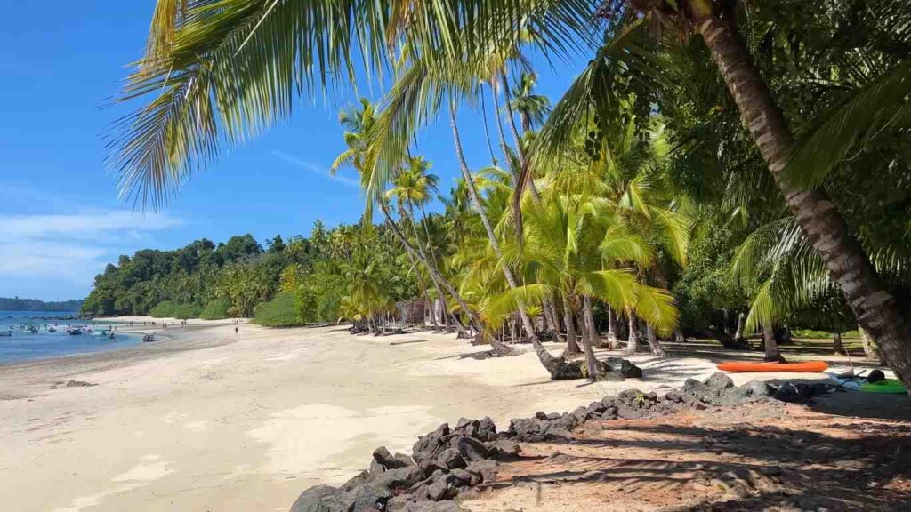 "Scenic view of Coiba National Park island, a highlight of things to do in Panama."